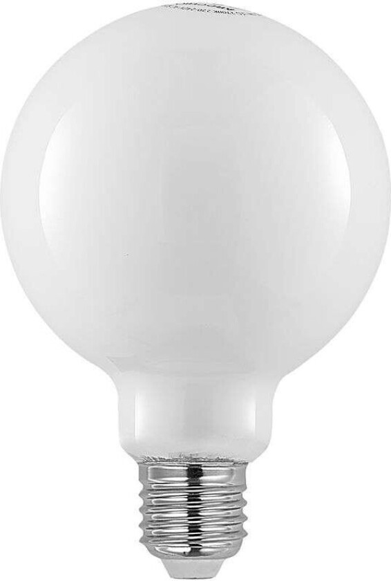 LED-pære E27 4 W G95 2 700 K globe, dimbar, opal