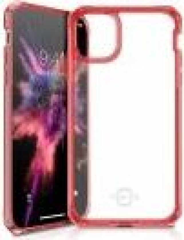 ITSKINS HYBRID CLEAR cover til iPhone 11 Pro / XS / X®. Rød og gennemsigtig
