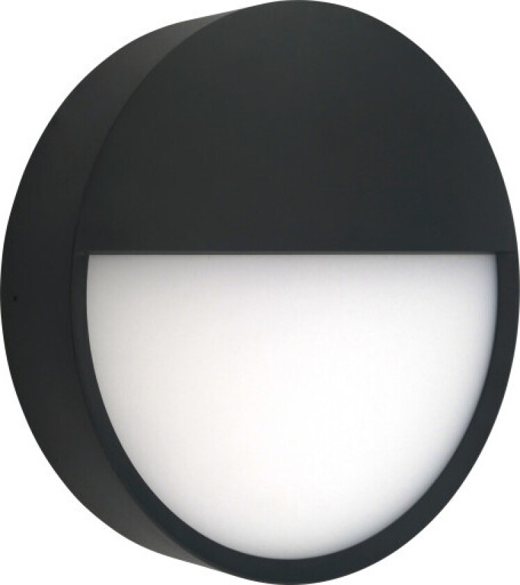 Zaira utelampe, 12W 3000K/4000K, dimbar, IP65, svart