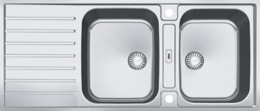 Argos AGX 221 kjøkkenvask, 116x51 cm, rustfritt stål