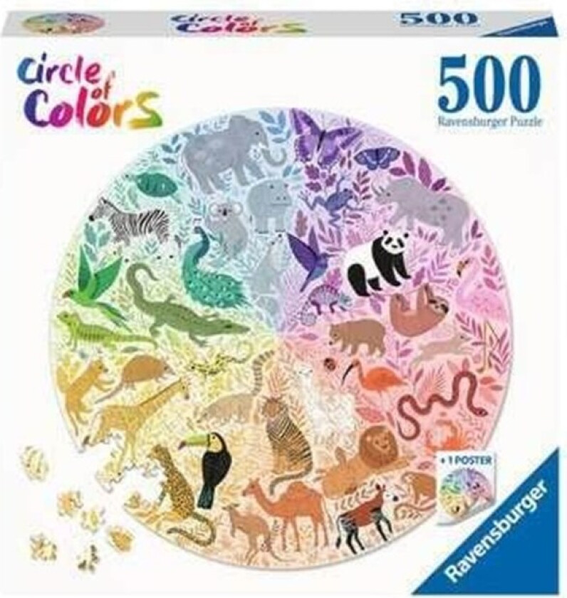 Circle of Colors Puzzles - Animals 500pcs. Gulv
