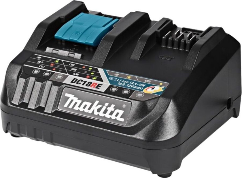 DC18RE - Batterilader - for DCS553, DGA514, DGA901, DHP453, DHP482, DHS630, DLW140, DLX3179, DUC307 LXT DBN500