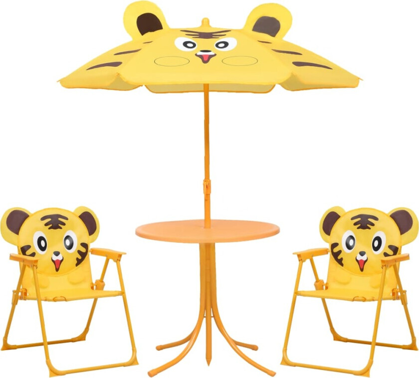 Bilde av Hagegruppe til barn med parasoll 3 deler gul