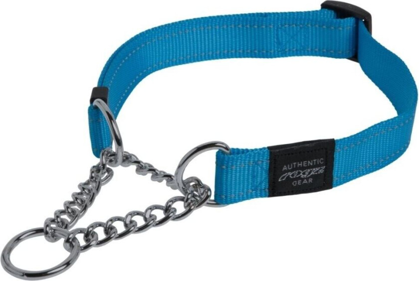 20mm Fanbelt Obedience hundehalsbånd, turkis, refleks, Rogz