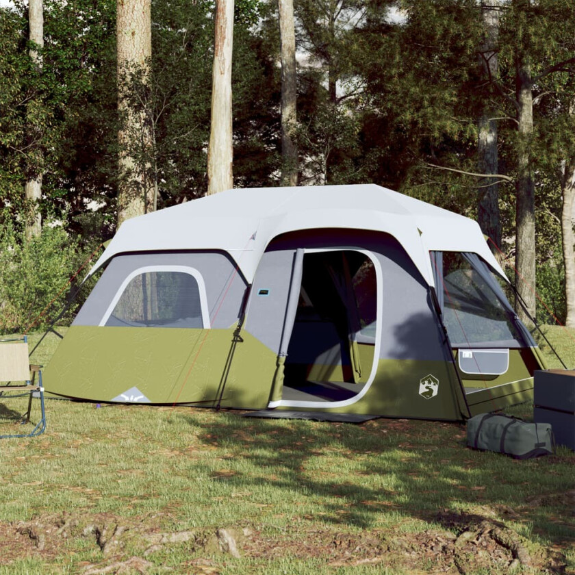 Bilde av Campingtelt med LED-lys grønn 441x288x217 cm