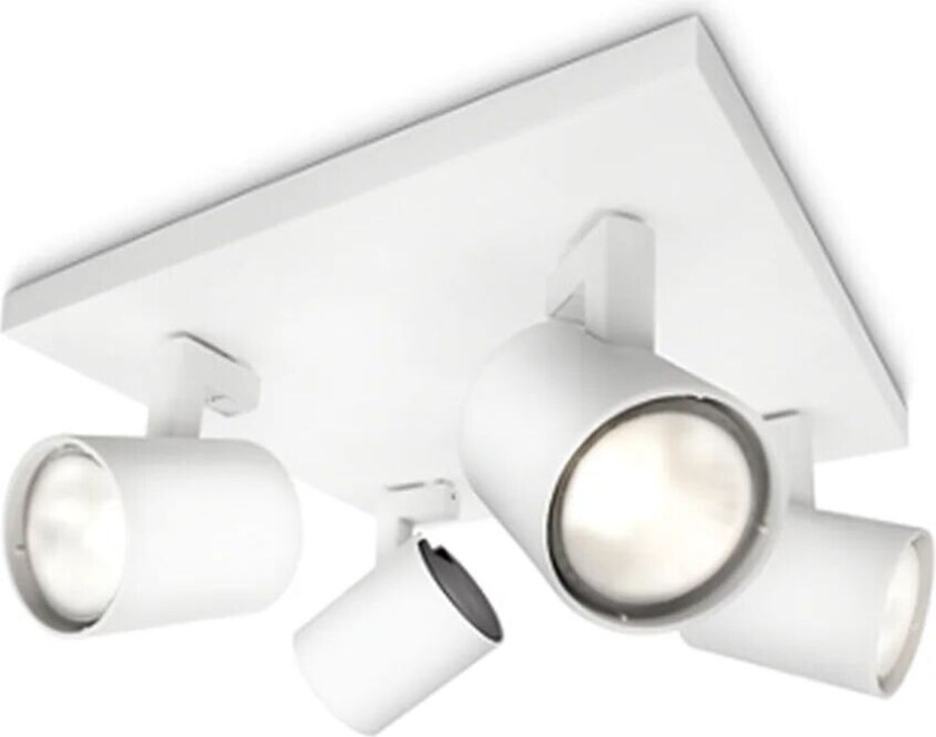 Runner plate/spiral white 4x50W 230V