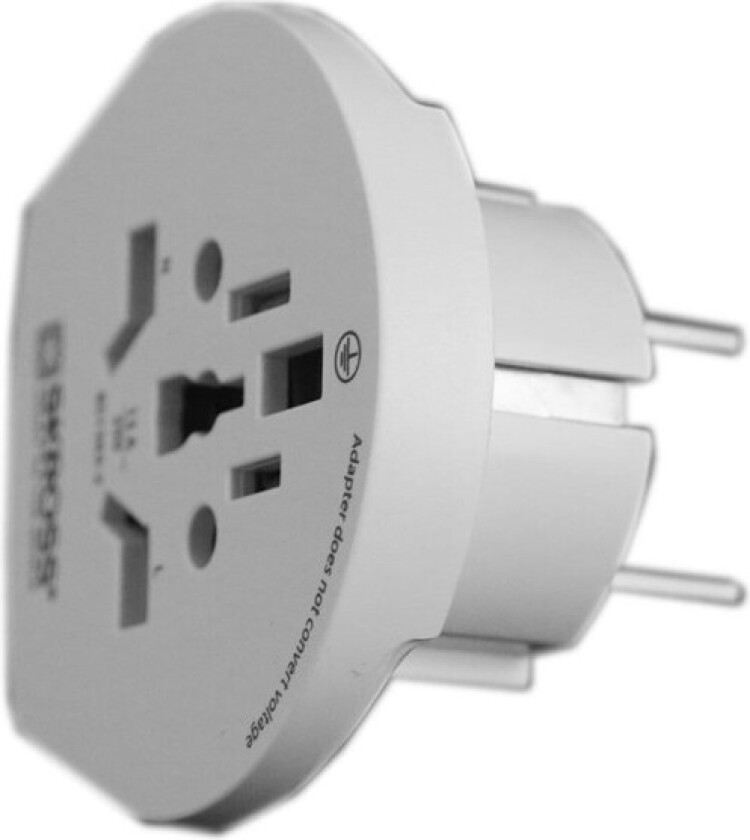 Skross traveladapter white (denmark to europe)