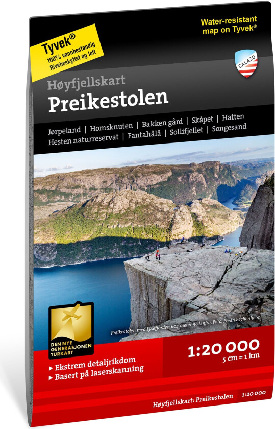 Høyfjellskart: Preikestolen