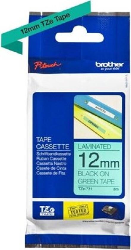 Tape brother 12 mm black/green