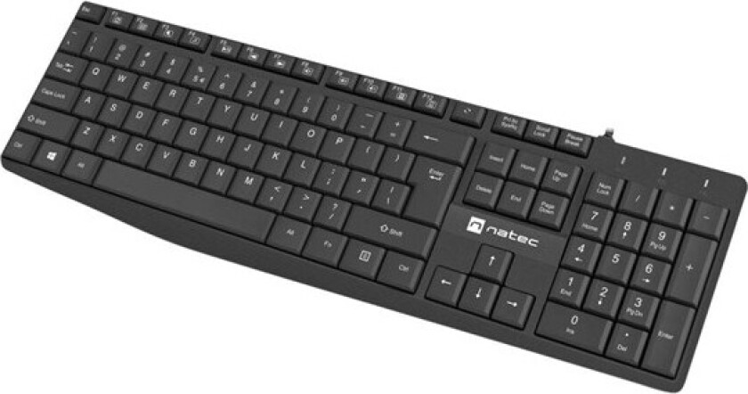 Nautilus - keyboard - QWERTY - US - black - Tastatur - Amerikansk Engelsk - Svart