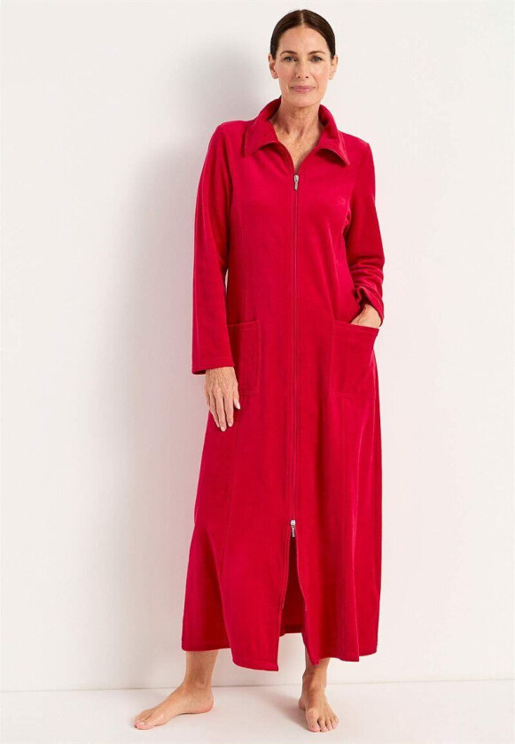 Lang morgenkåpe i velour Wilma 42/44