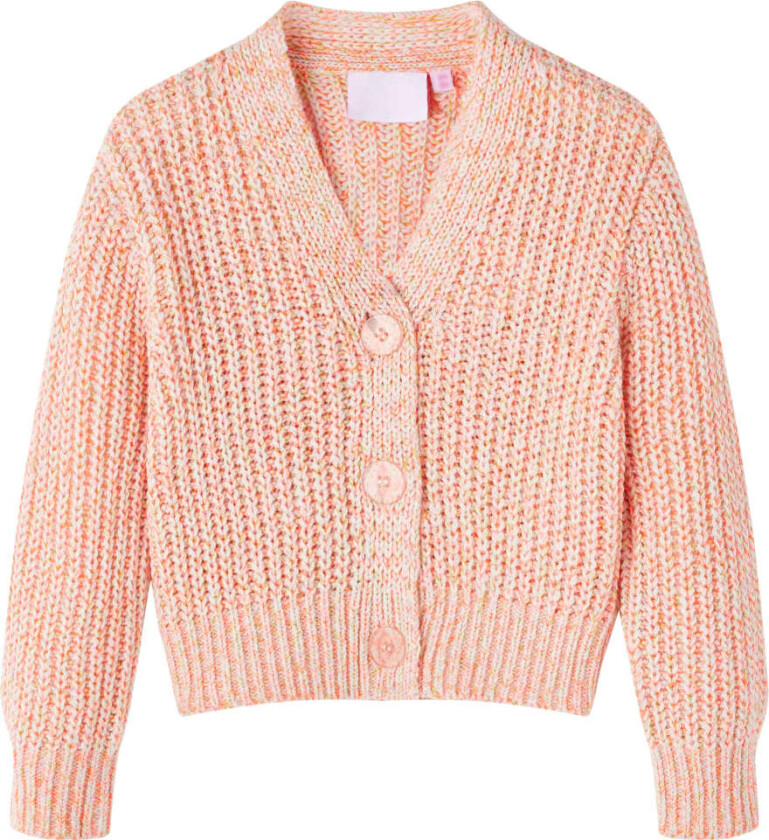 Bilde av Cardigan for barn strikket blandet rosa 92