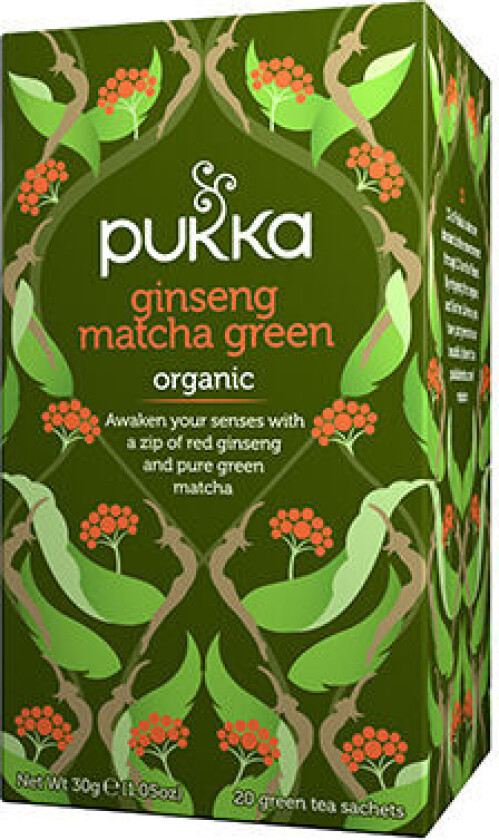 Bilde av Te, Ginseng Matcha Green, 20 stk