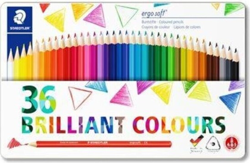 Bilde av - Coloured pencil ergosoft 36 pcs (157 M36)