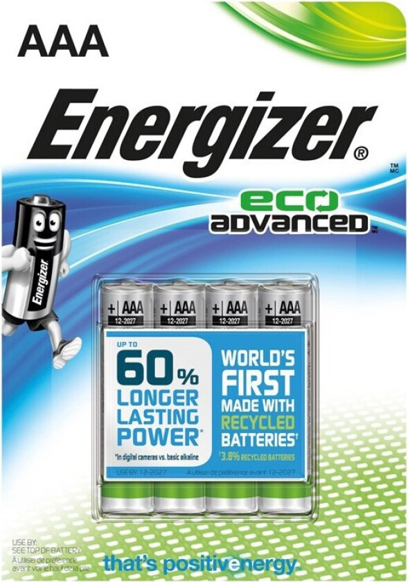 Eco Advanced Batteri AAA 4pk