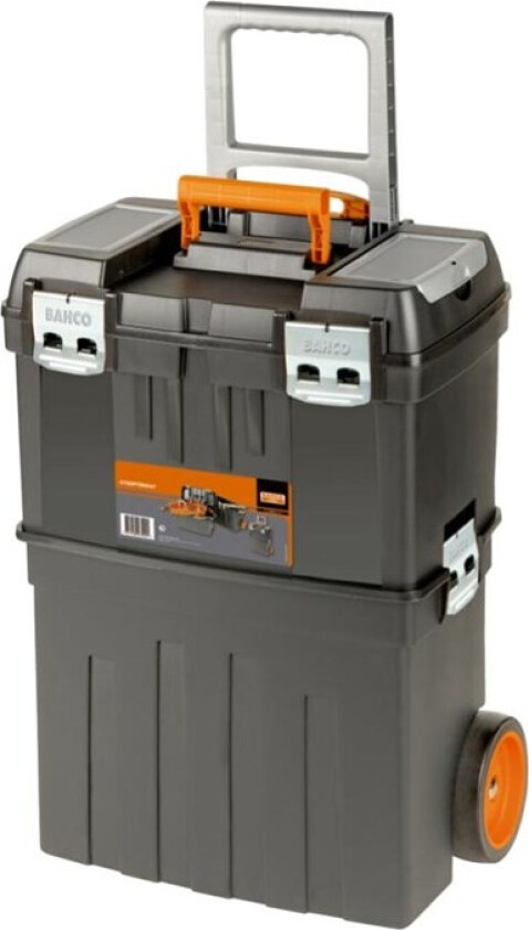 plastic tool box on wheels