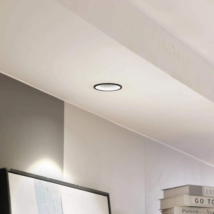 LED-downlight Niria, svart, 4 000 K