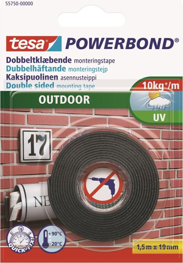 Powerbond Mounting Tape Outdoor 1.5m x 19mm