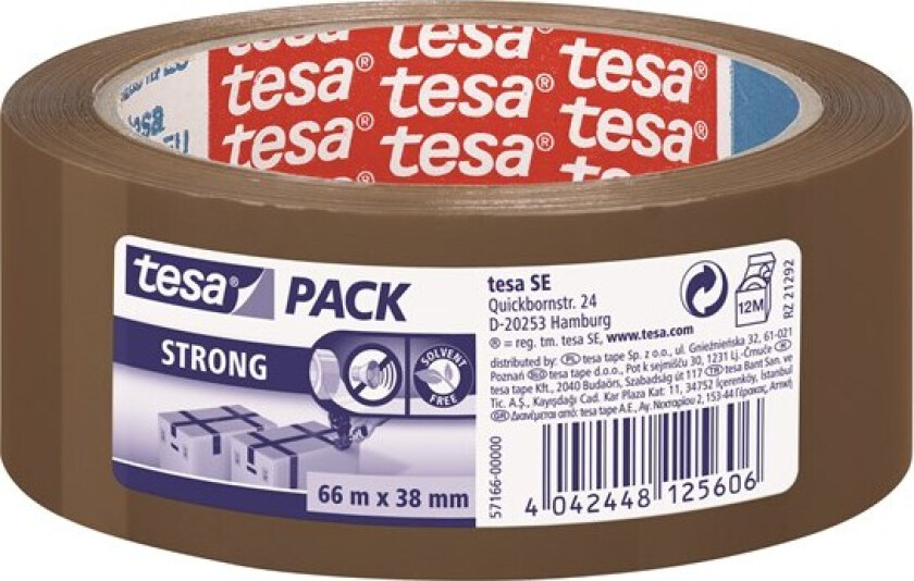 pack Strong Packaging Tape 66m x 38mm Brown