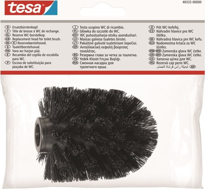 Spare head for toilet brush Black