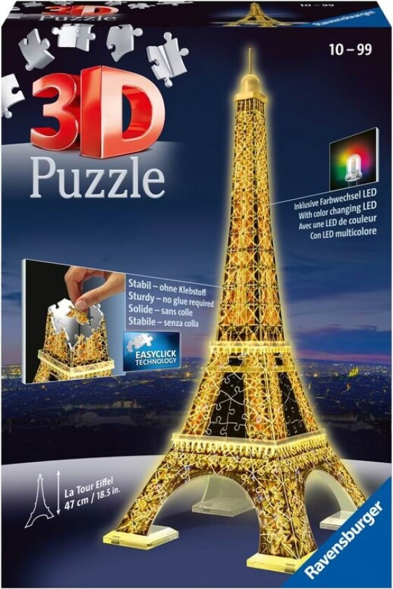 Puslespill 216 3D Eifell Tower