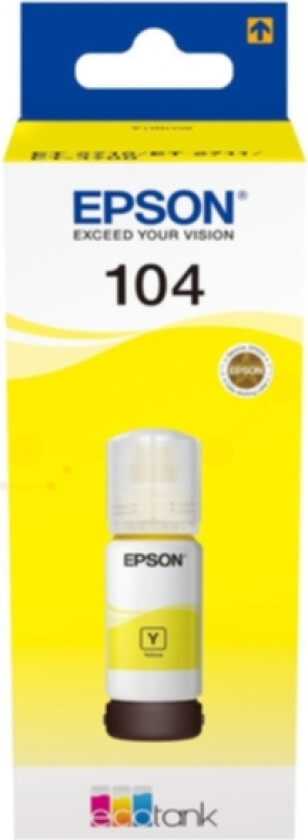 T104 Yellow EcoTank ink
