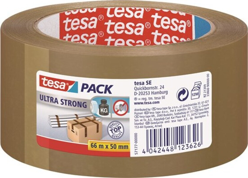 pack Ultra Strong Packaging Tape 66m x 50mm Brown
