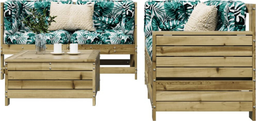 Hagesofagruppe 5 deler impregnert furu