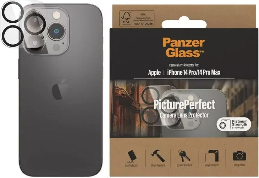 Panzerglass Pictureperfect Camera Lens Protector For Iphone 14 Pro/iphone 14 Pro Max