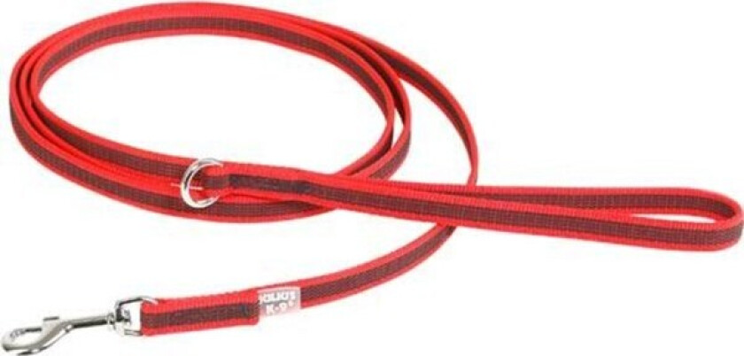 Color & Gray® 14 mm Super-grip Hundekobbel med håndtak - 2 m (Rød)