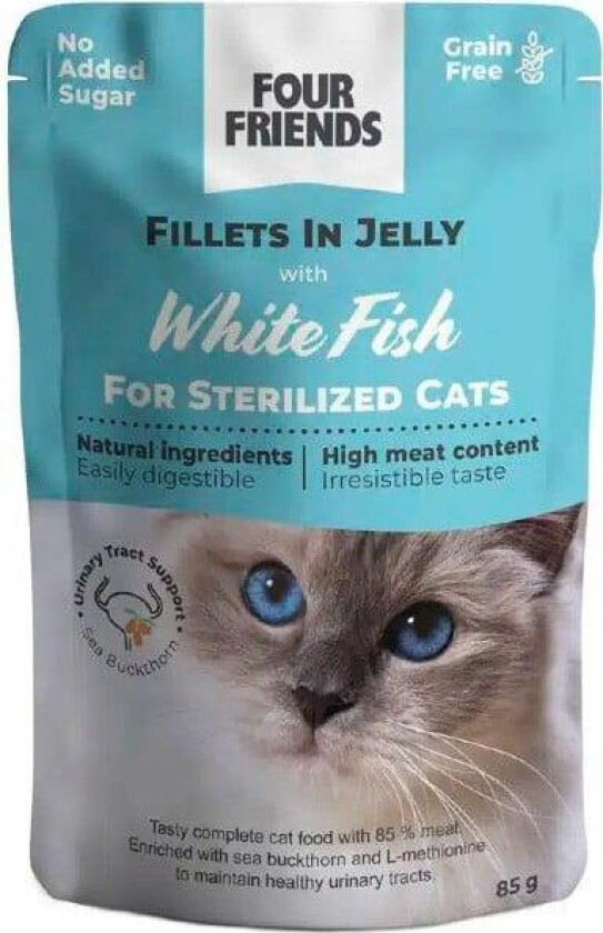 Four Friends Cat Sterilized Fish Jelly 85 g