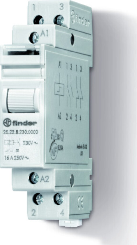 Overspenningsvern, 16A, 1 fabrikat+1 brudd, 230V AC