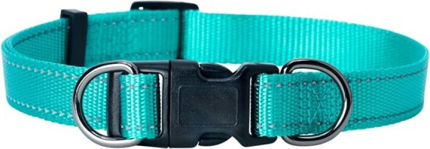 DOGMAN Nylonhalsbånd Iris justerbart stor 20mm. 35-60cm