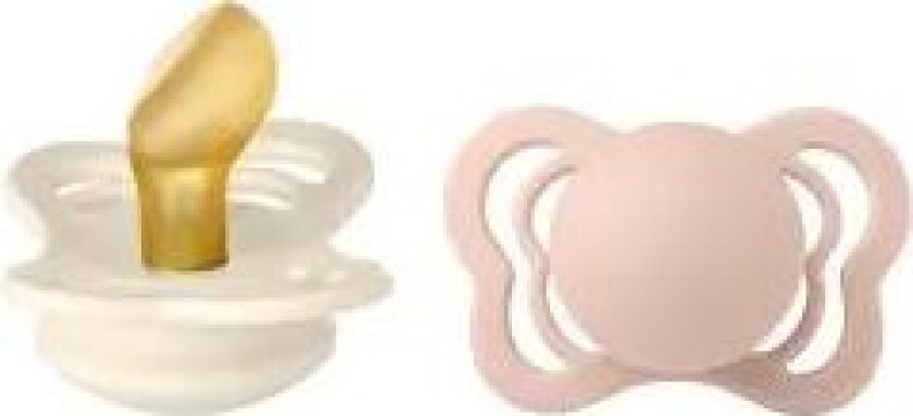 Couture Latex Smokk 2-pak Anatomisk Ivory/Blush str. Str. 1