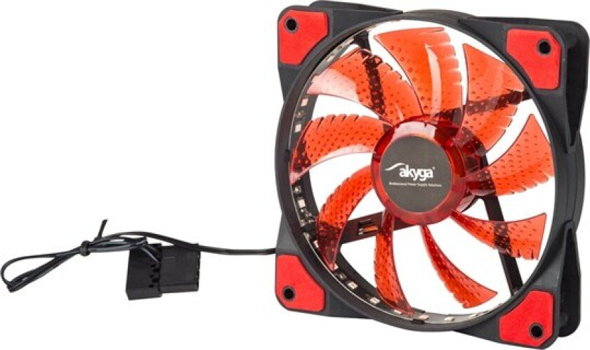 AW-12E-BR - case fan - Kabinettvifte - 120mm - Rød