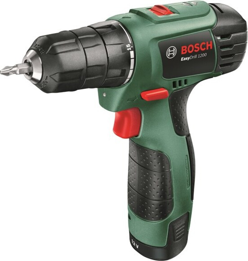 EasyDrill 1200 - Drill/driver - trådløs - 2 hastigheter - nøkkelfri borhylse - 20 N·m - 2 batterier - 12 V