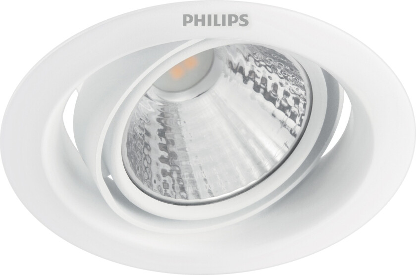 myLiving Pomeron Dimbar innfelt spot hvit, 5W 230V, 2700K, 70 mm