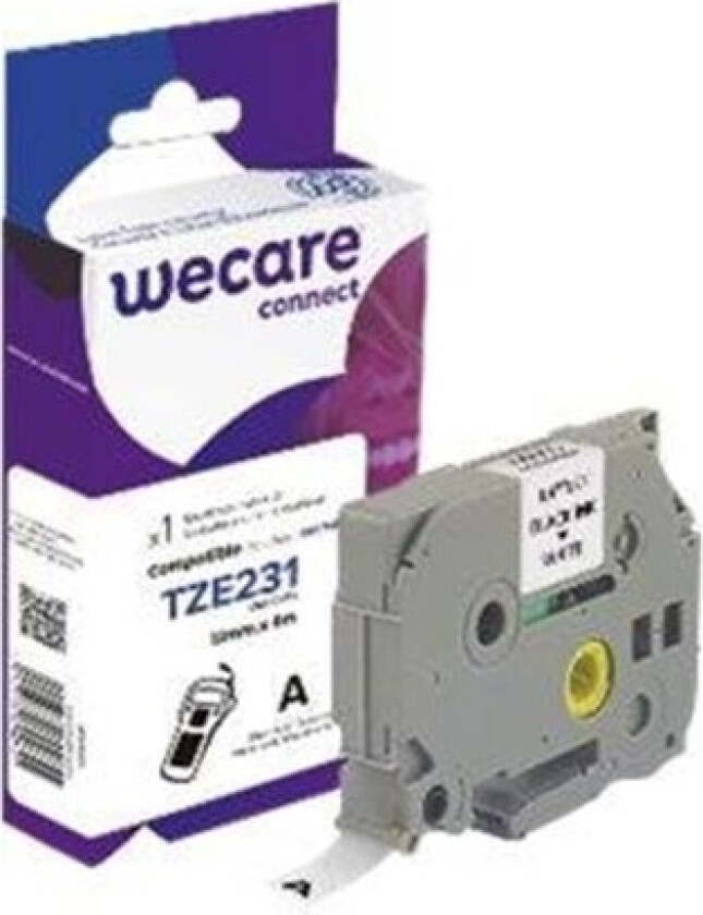 Wecare connect - label tape - 1 cassette(s) - Roll (1.2 cm x 8 m)