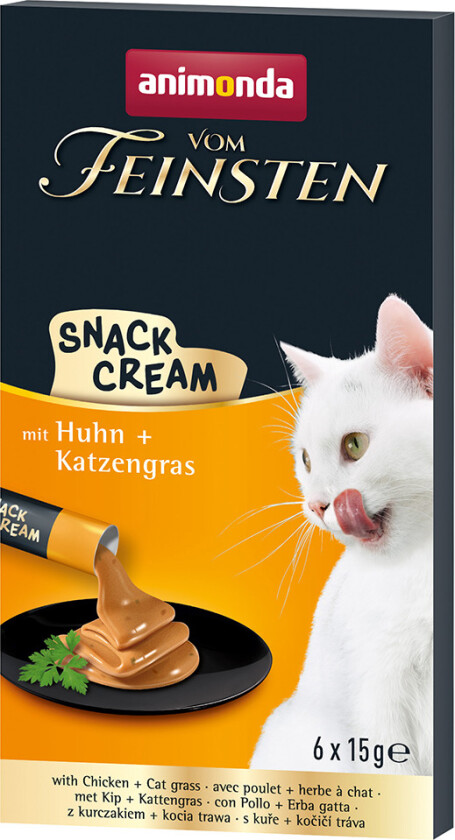 Adult Snack-Cream - 6 x 15 g kylling + kattegress