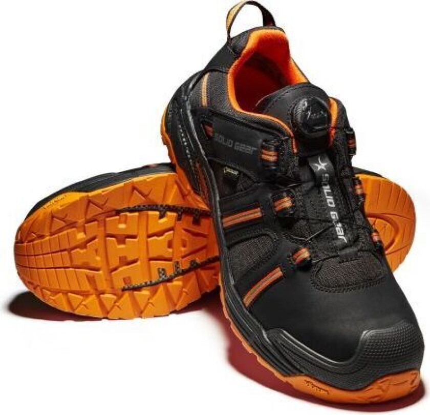 Hydra Vernesko GTX, svart/oransje, glassfiberhette Str. 43