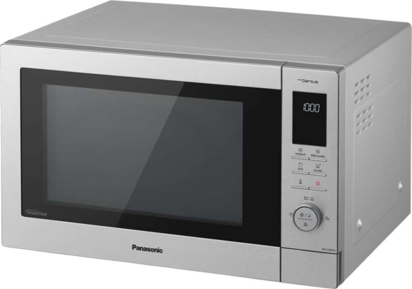 Genius NN-CD87KSGTG - Mikrobølgeovn med konveksjon og grill - 34 liter - 1000 W - sølv