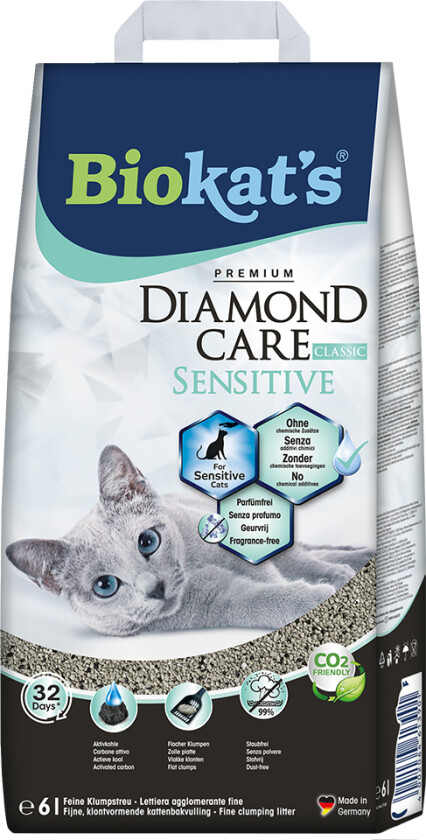 Diamond Care Sensitive Classic Kattesand - 6 l