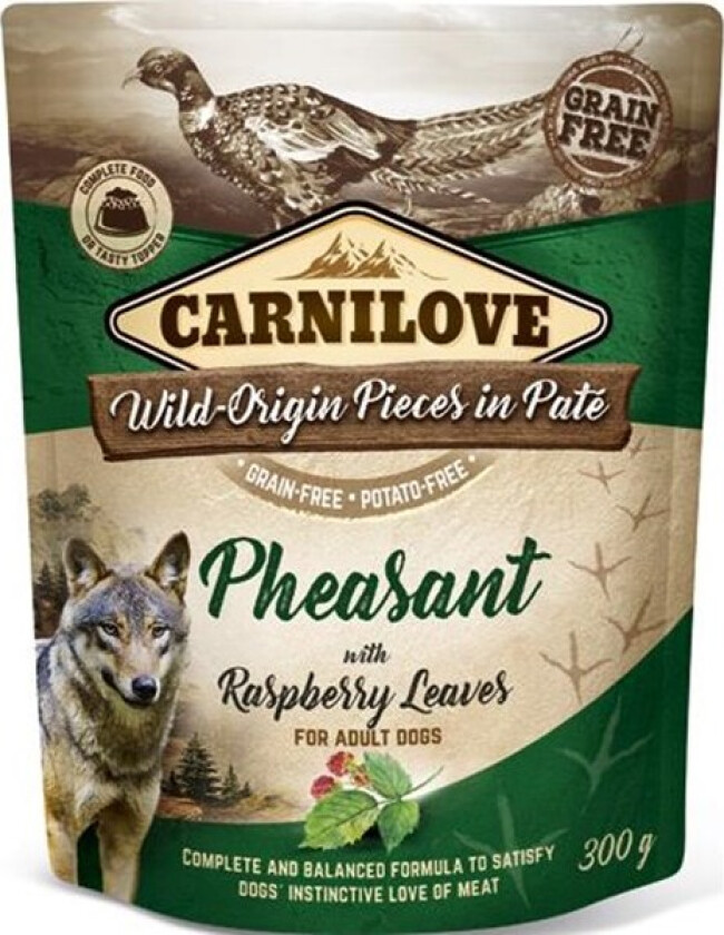 Carnilove Dog Adult Pheasant with Raspberry Leaves Paté 300 g