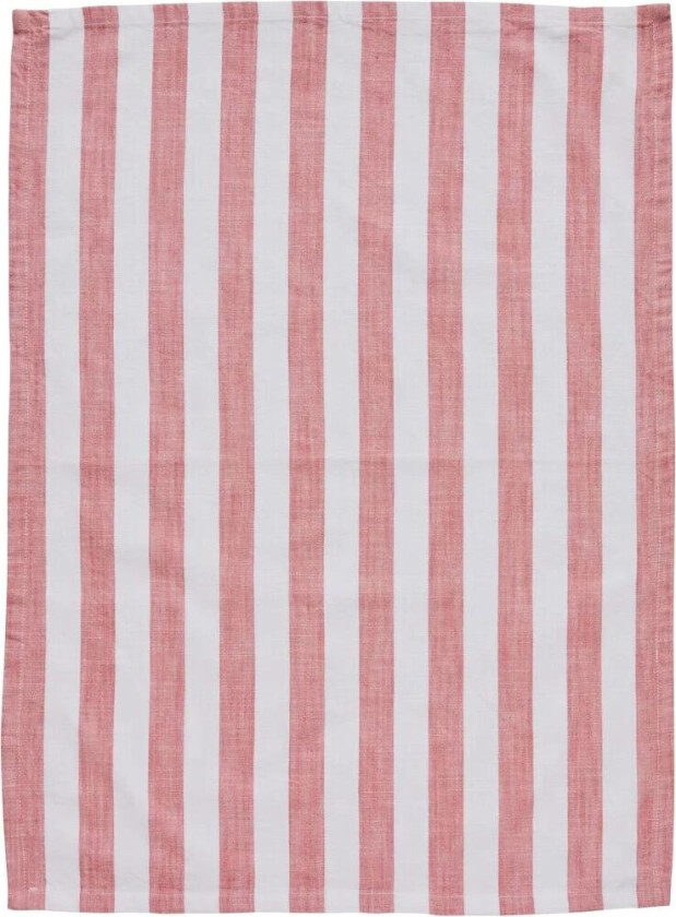 Olivia kjøkkenhåndkle 50x70 cm Off White-Dark Coral