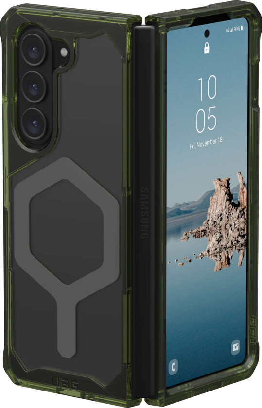 Urban Armor Gear Galaxy Z Fold5 Plyo Pro, Olive/Space Grey