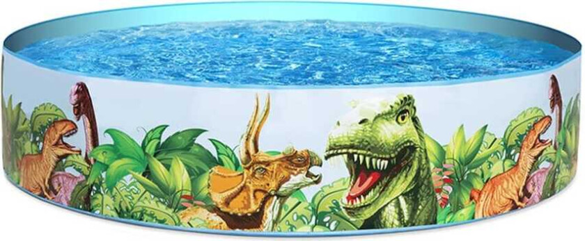 Oppblåsbart plaskebasseng for barn Bestway Dinosaurer 183 x 38 cm