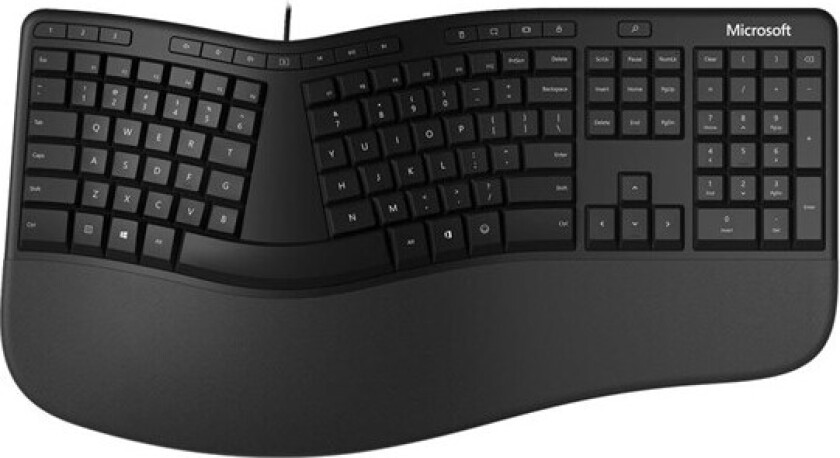 Ergonomic Keyboard - Ergonomisk tastatur - Nordisk - Svart