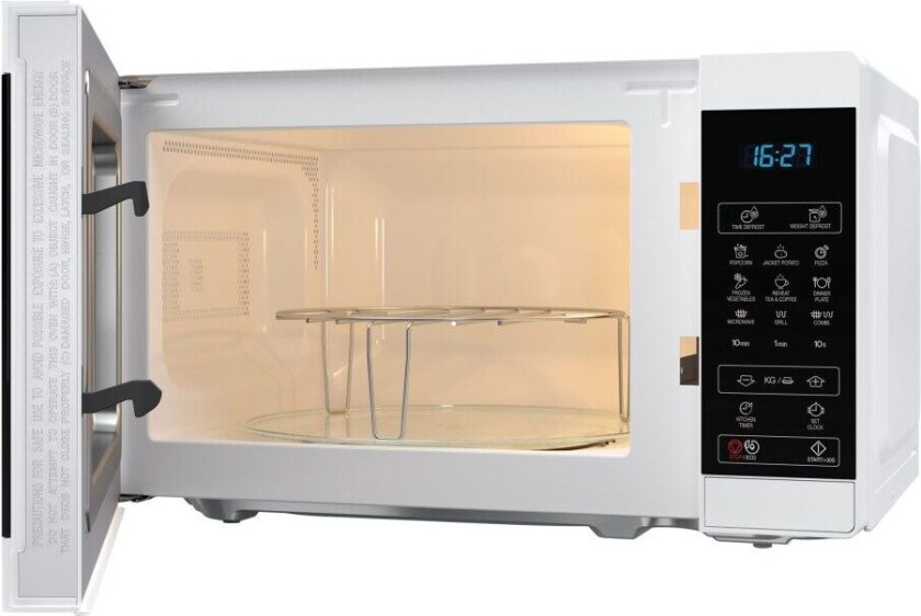 YC-MG02E-S mikrobølgeovn Benkeplate Kombinasjon mikrobølge 20 l 800 W Sort, Stål