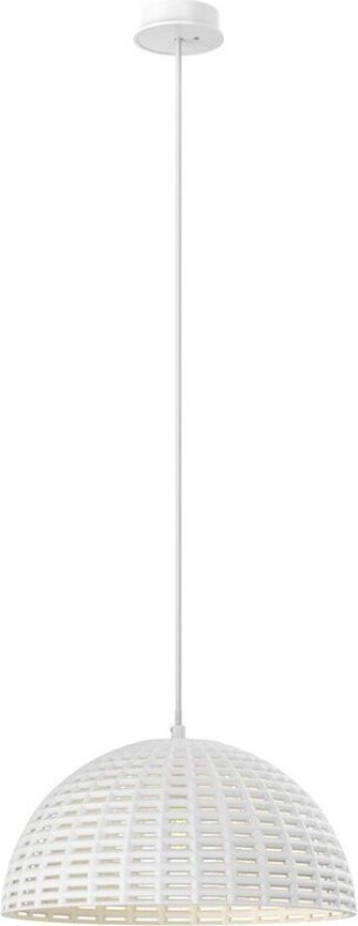 Herdis hengelampe av gips, Ø 34 cm