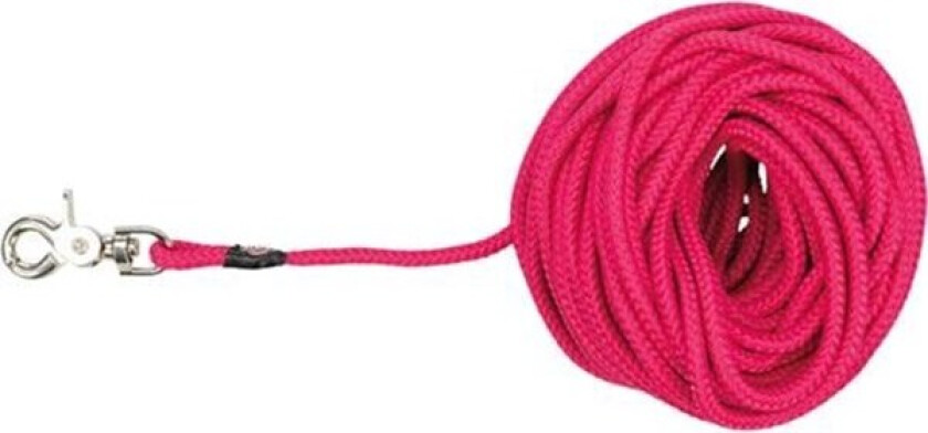 Tracking leash trigger snap hook round S-L: 15 m/ø 6 mm fuchsia